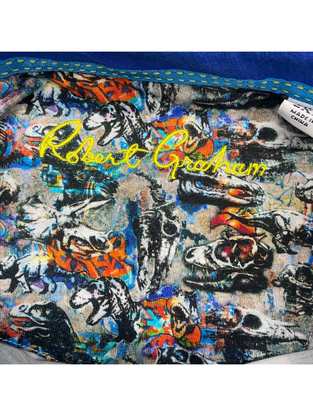 Robert Graham Hawaiian Button Shirt Mens 2XL Classic Fit Abstract Geometric AOP - Picture 4 of 11